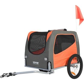 Dog Bike Trailer, Supports up to 66 lbs, Pet Cart Bicycle Carrier, Easy Folding Frame with Quick Release Wheels, Universal Bicycle Coupler, Refle